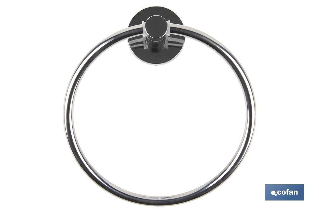 TOALLERO CIRCULAR MODELO LAGOA INOX 304  BRILLO (PACK: 1 UDS)